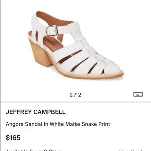 Jeffery campbells angora white snake print